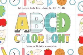 Back to School Fonts for Classroom Creativity