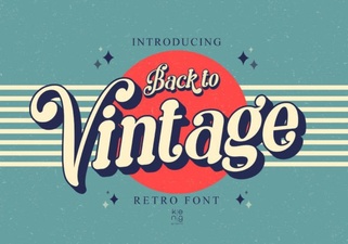 Vintage Font Design for Modern Projects