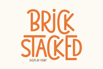A Bold Brick Stacked Font for Creative Projects