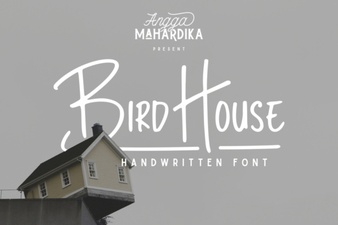 Bird House Font Styles for Creative Diy Projects