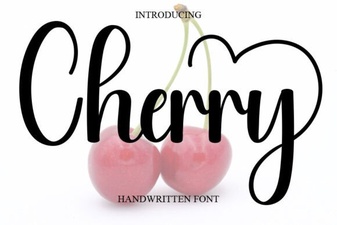 Cherry Font: Free Handwritten Script for Creative Projects