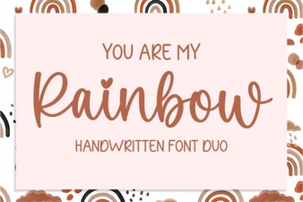 You Are My Rainbow: Typography & Design Inspiration