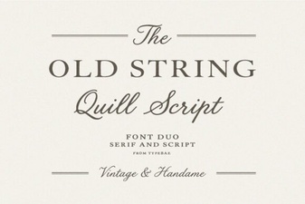 Reviving Classic Fonts: Old String Style Inspiration